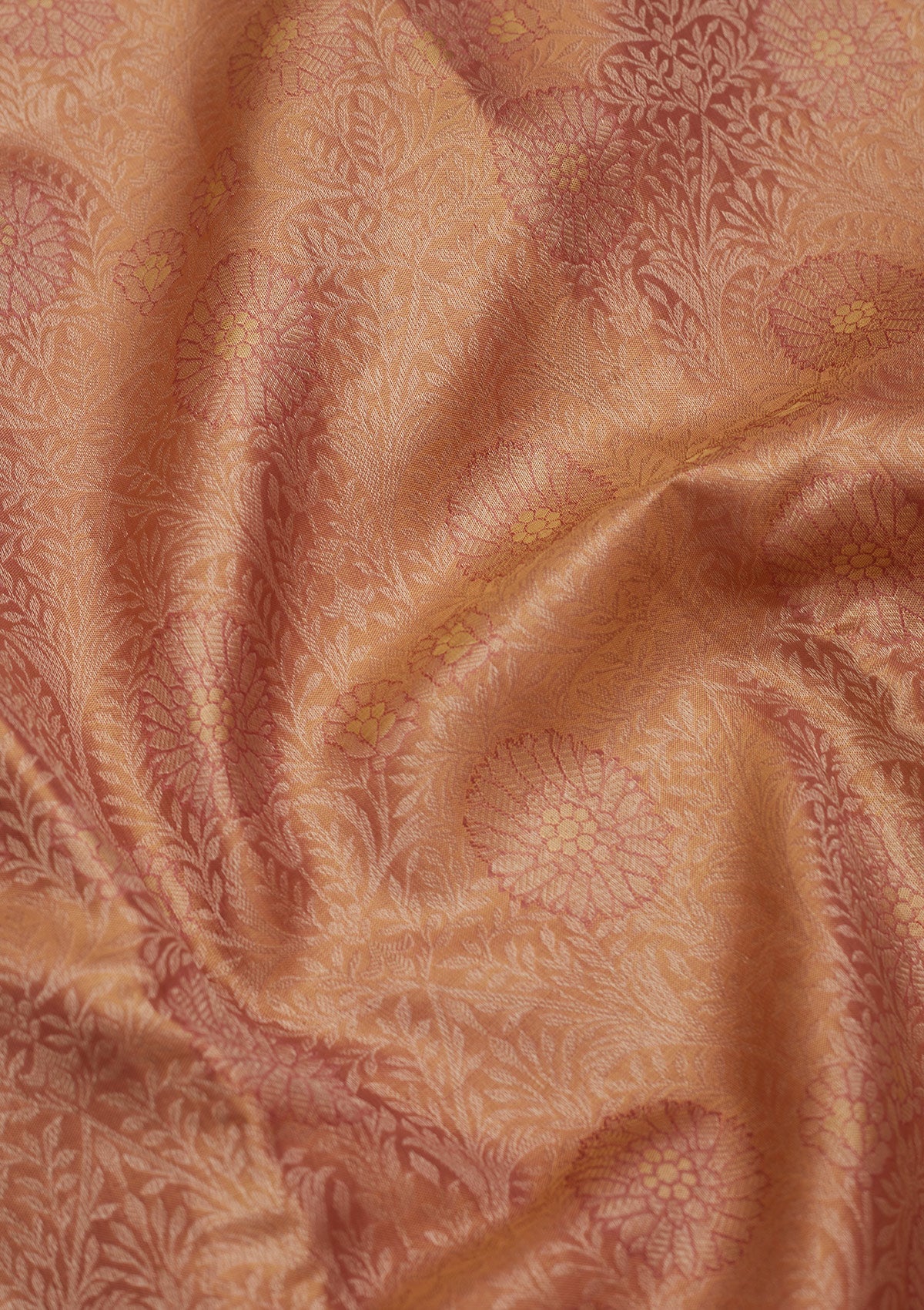 Onion Pink Zariwork Pure Silk Saree-Koskii