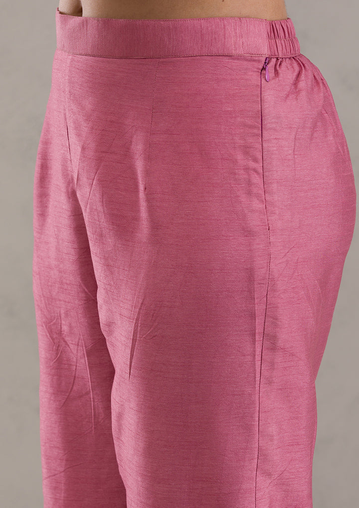 Onion Pink Cutdana Georgette Readymade Salwar Kameez