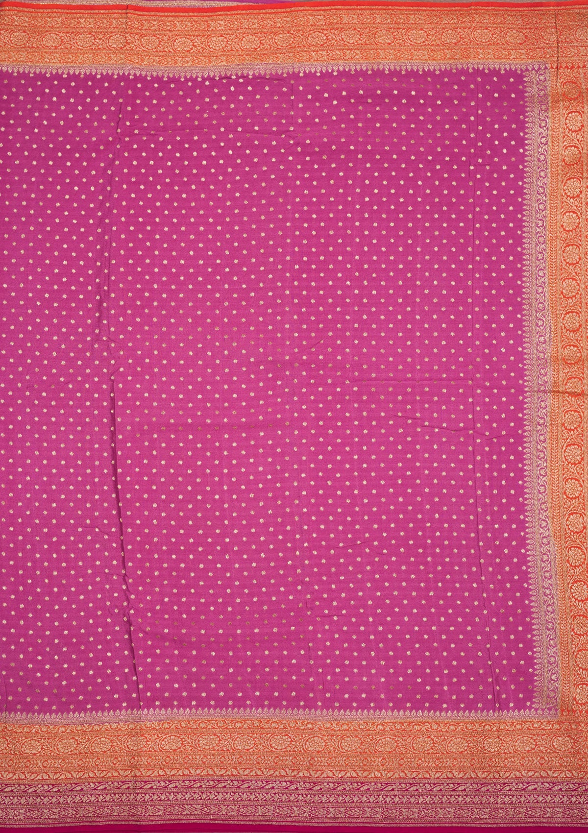 Onion Pink Zariwork Art Silk Saree