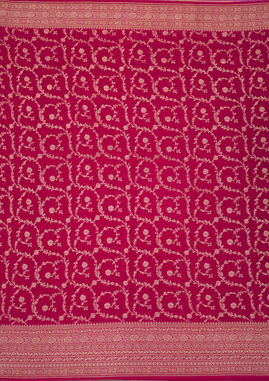 Onion Pink Zariwork Pure Silk Saree