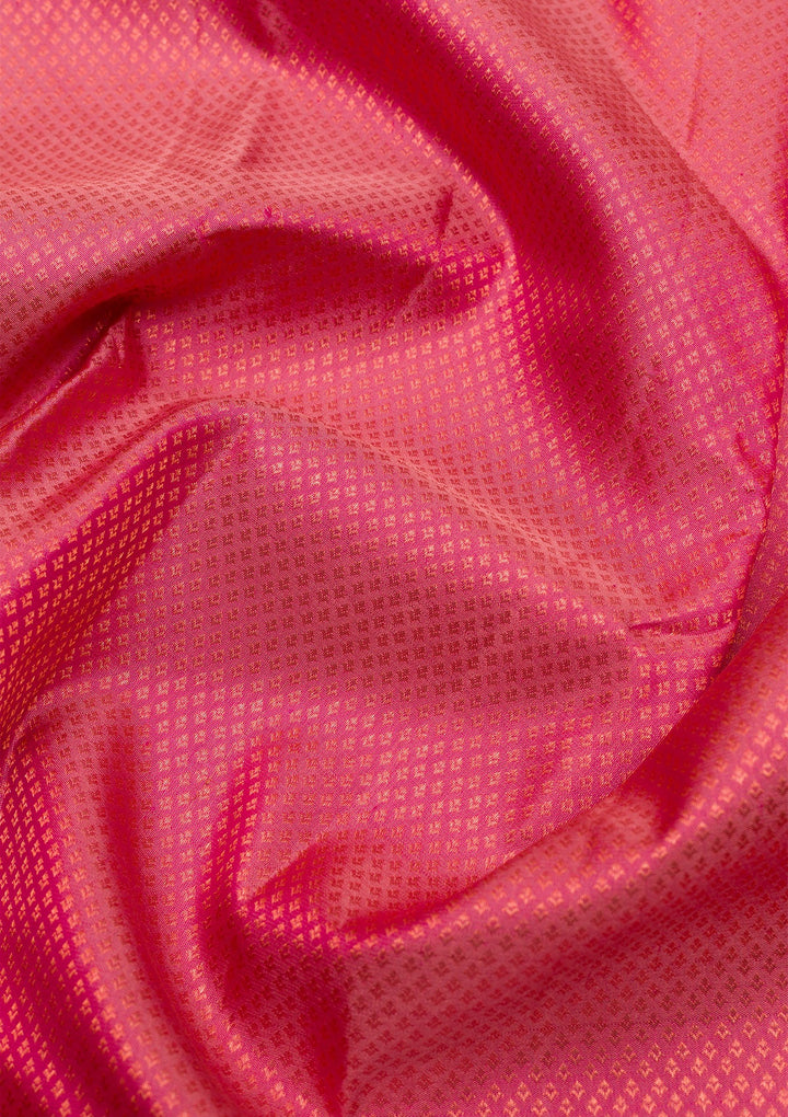 Onion Pink Zariwork Pure Silk Saree-Koskii