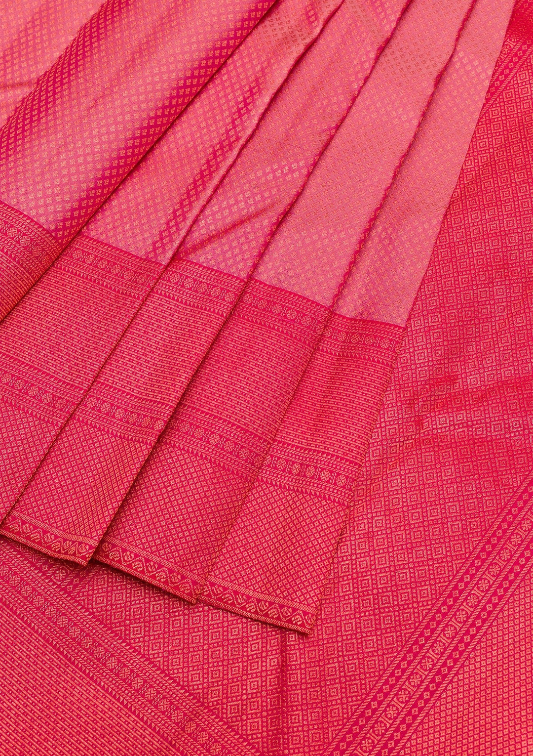 Onion Pink Zariwork Pure Silk Saree-Koskii