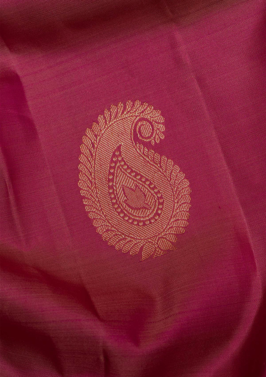 Onion Pink Gold Zariwork Pure Silk Saree - Koskii