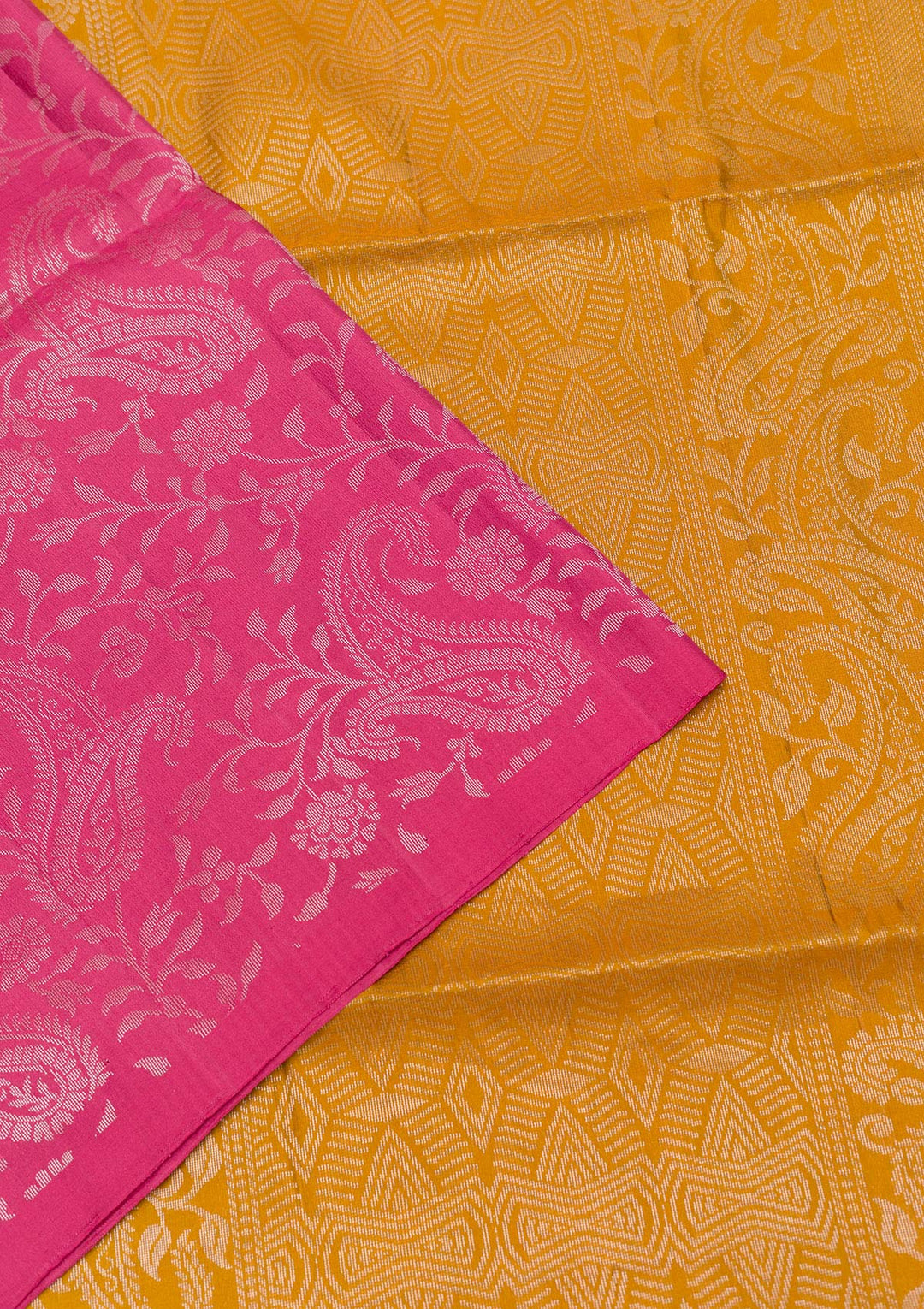 Onion Pink Zariwork Pure Silk Saree-Koskii