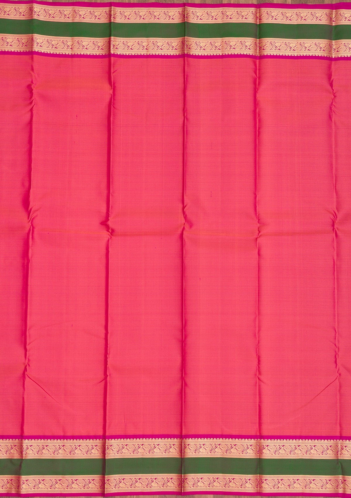 Onion Pink Zariwork Pure Silk Saree-Koskii