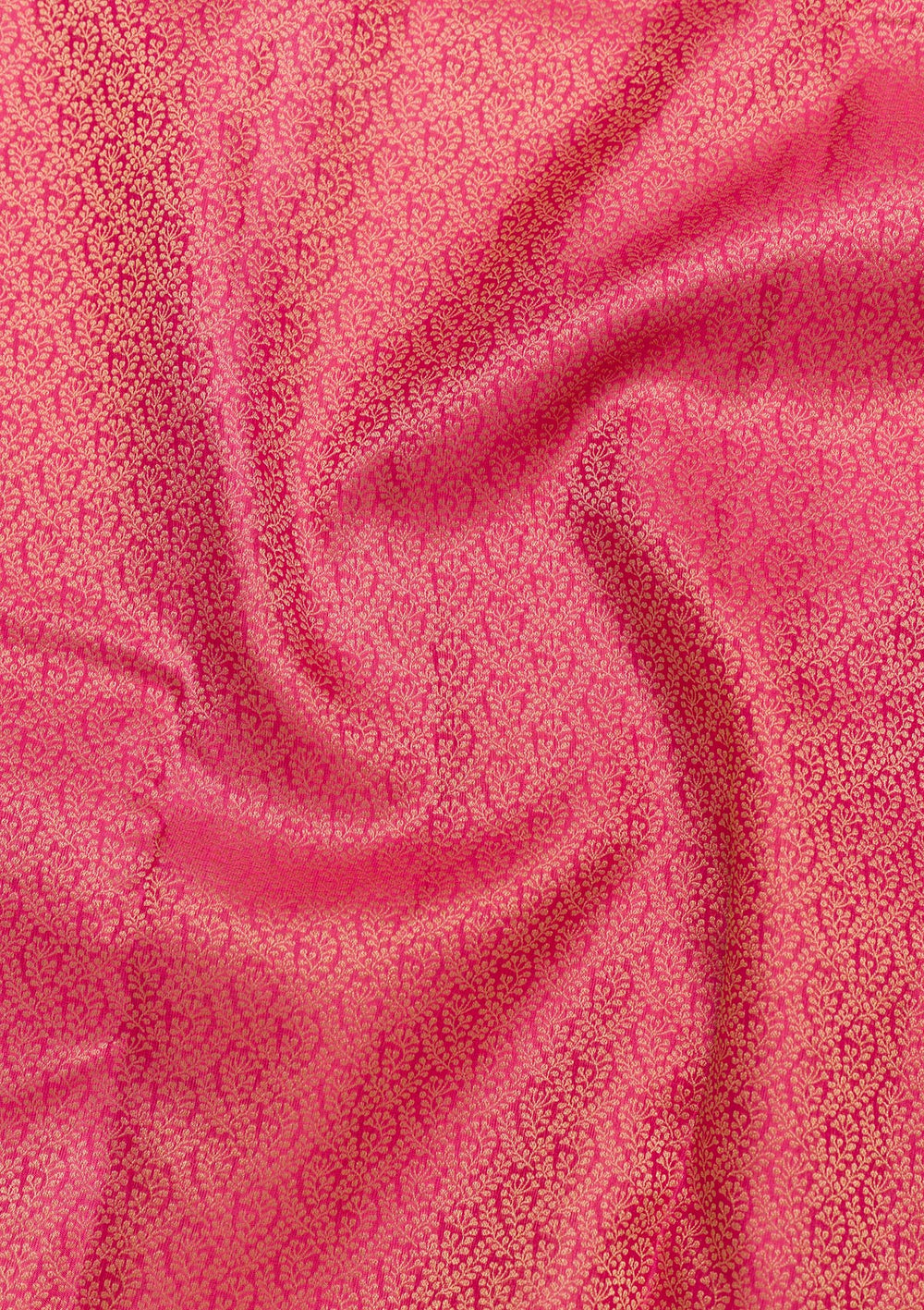 Onion Pink Zariwork Pure Silk Saree-Koskii