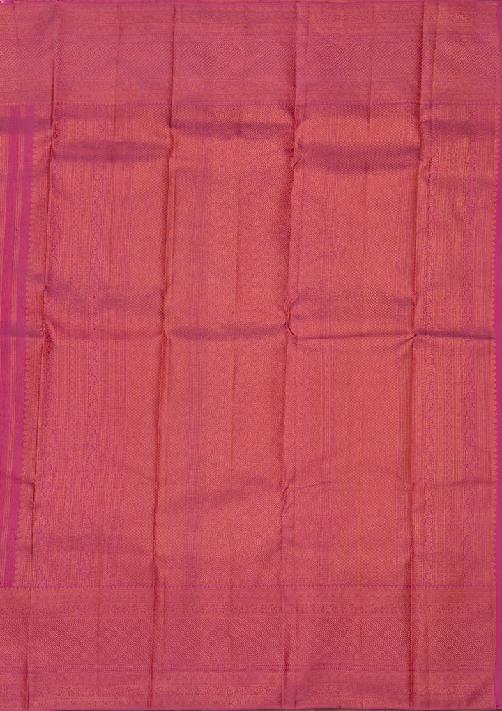 Onion Pink Zariwork Pure Silk Saree-Koskii