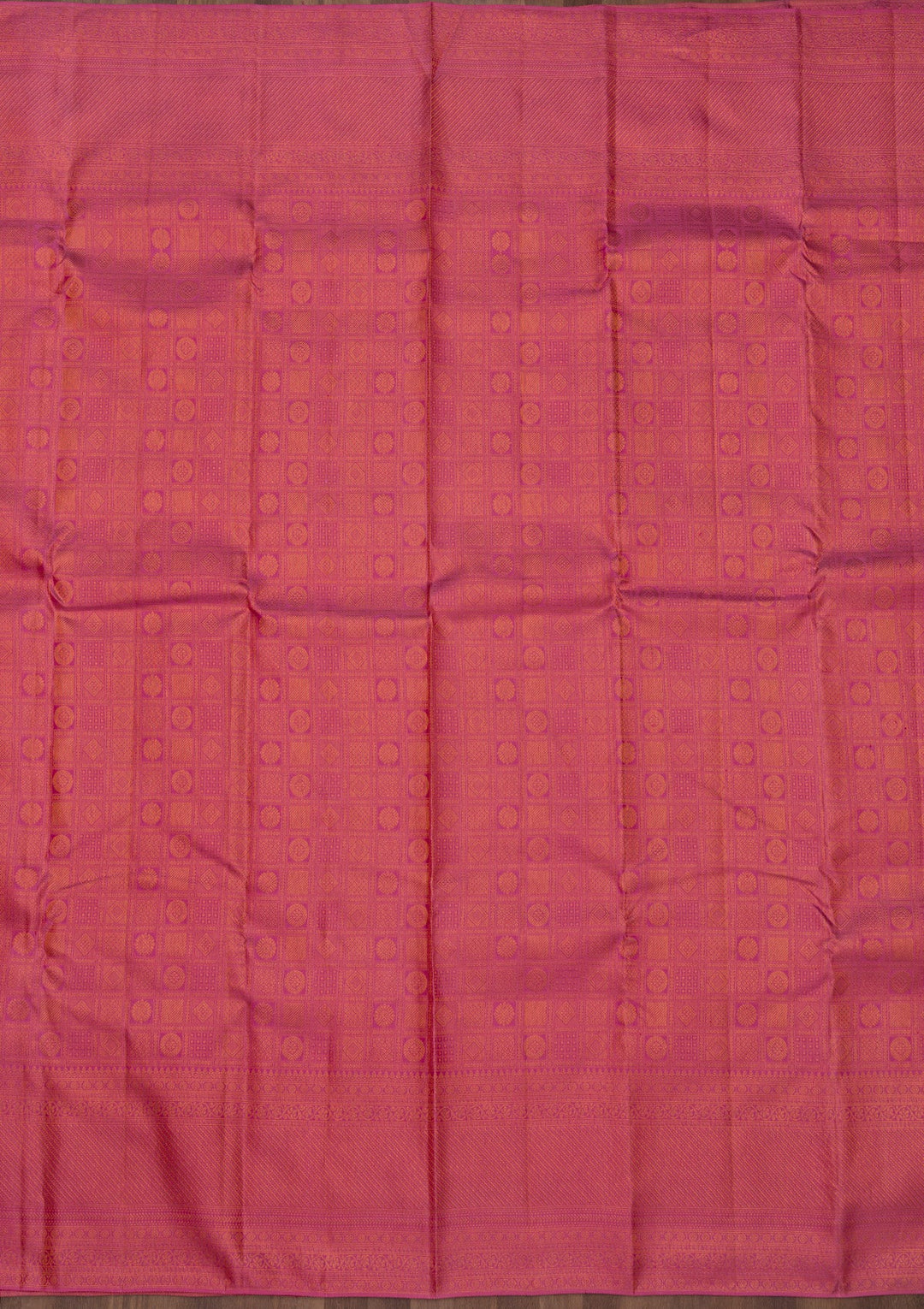 Onion Pink Zariwork Pure Silk Saree-Koskii