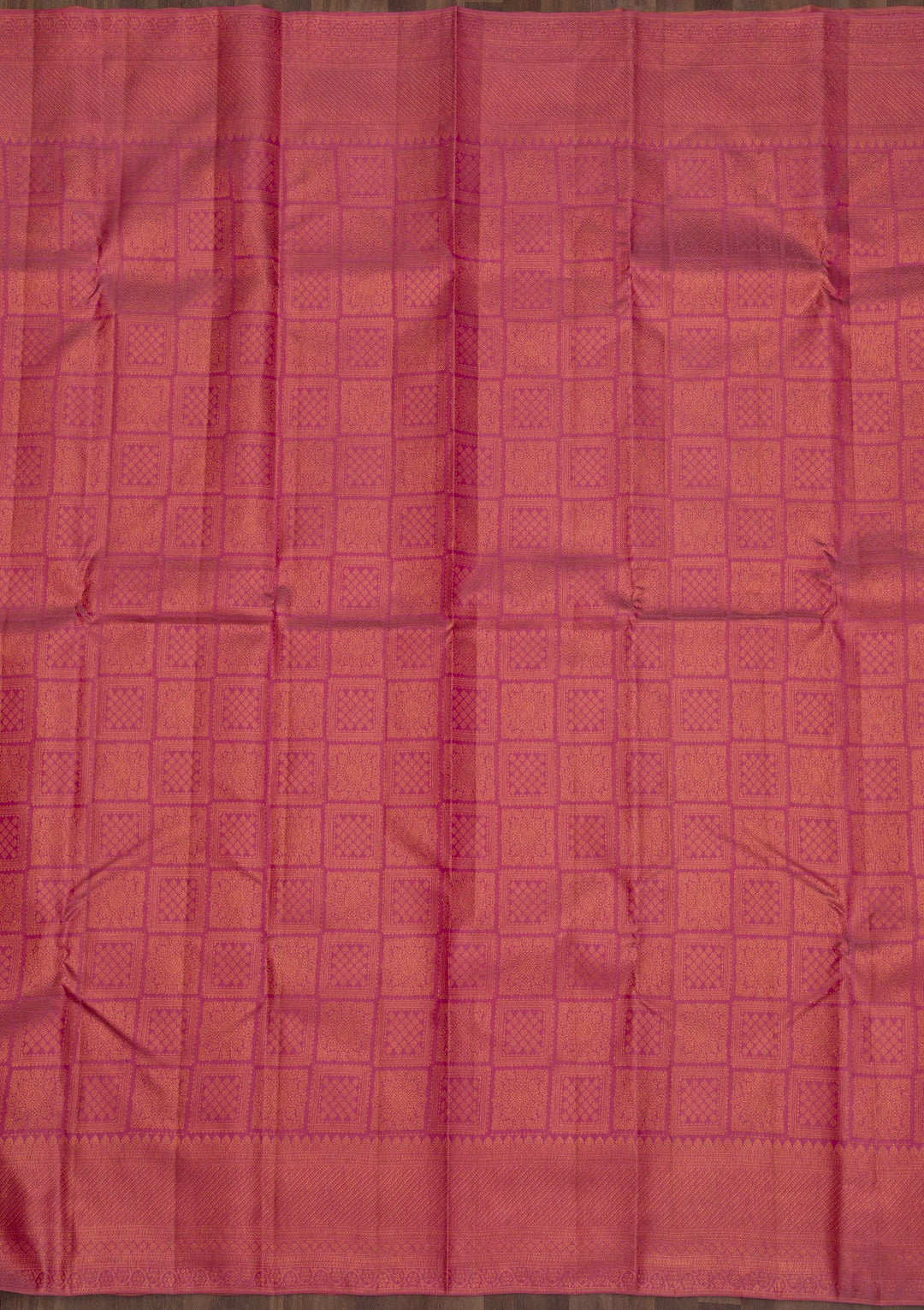 Onion Pink Zariwork Pure Silk Saree-Koskii