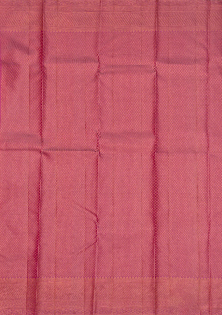 Onion Pink Zariwork Pure Silk Saree-Koskii