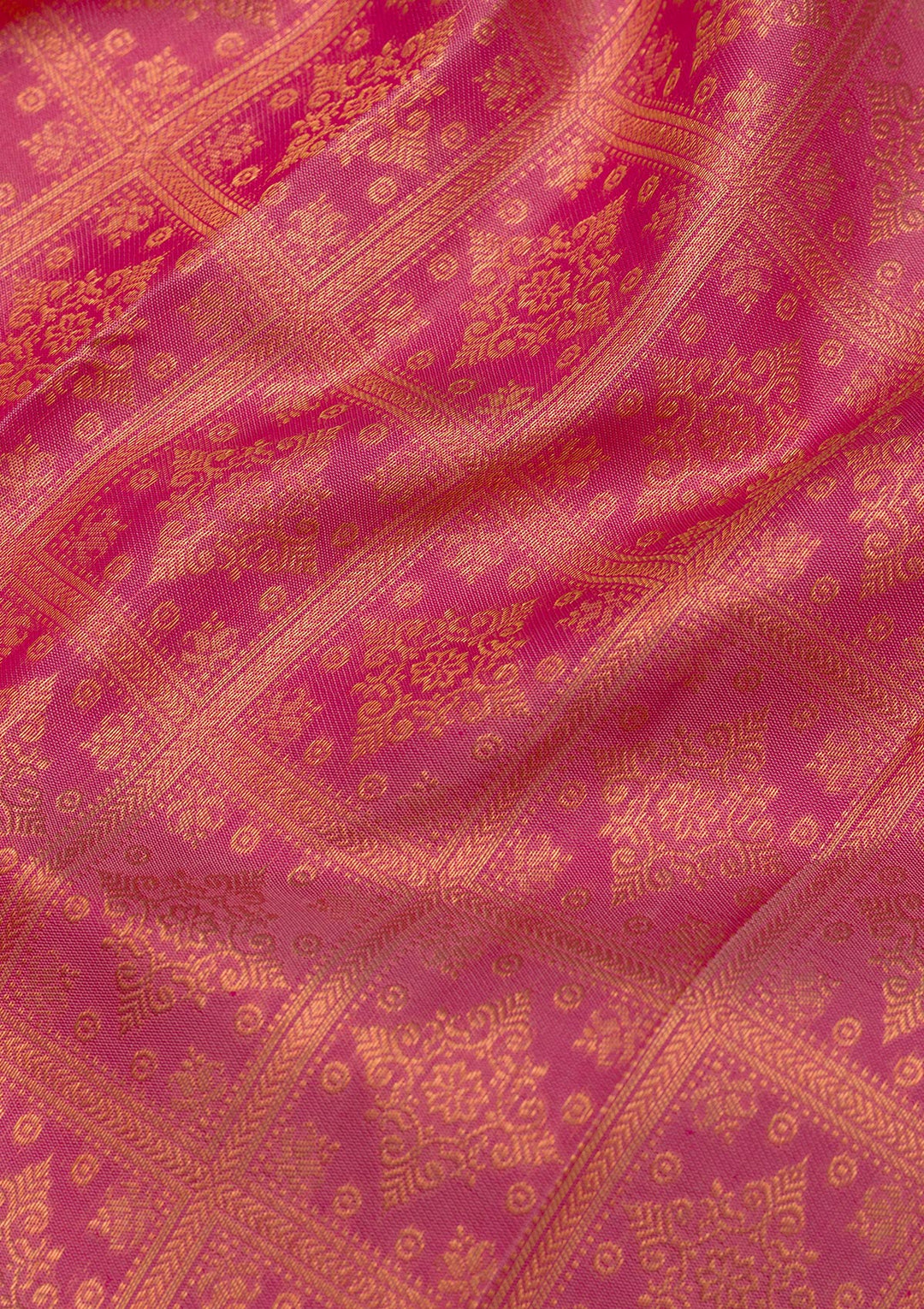 Onion Pink Zariwork Pure Silk Saree-Koskii
