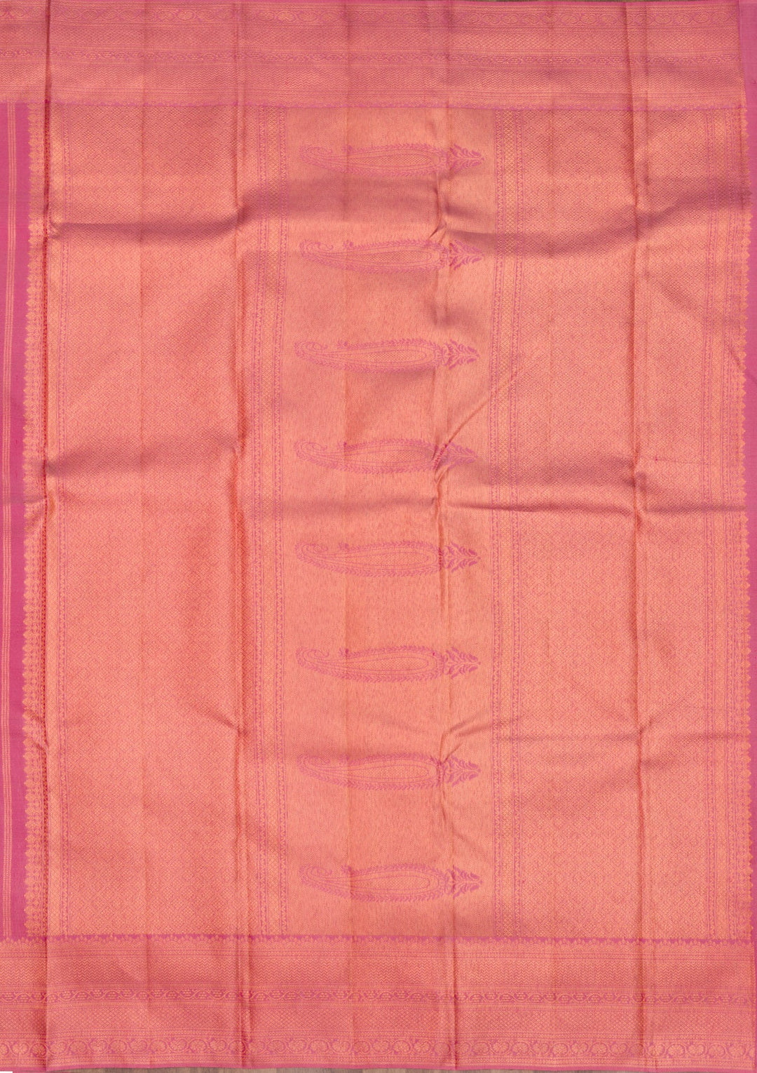 Onion Pink Zariwork Pure Silk Saree-Koskii