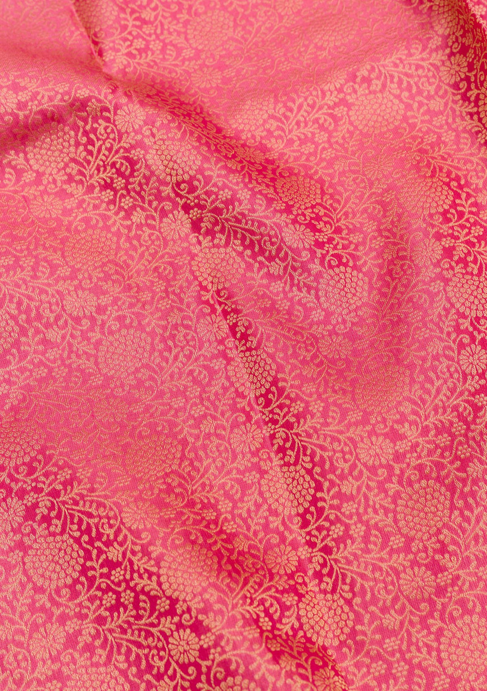 Onion Pink Zariwork Pure Silk Saree-Koskii