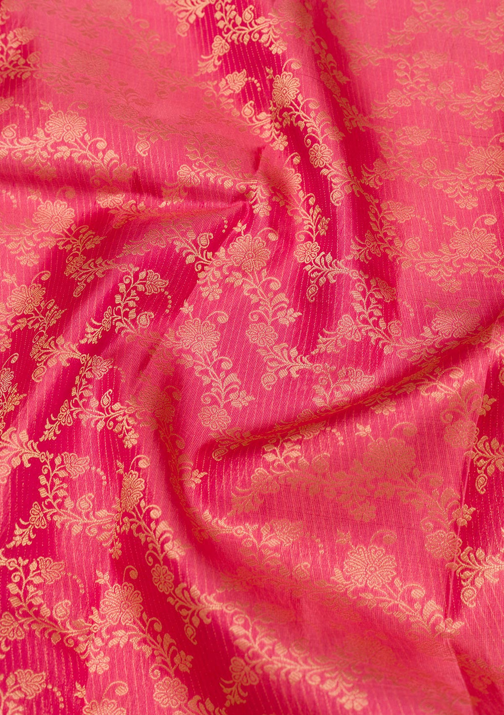 Onion Pink Zariwork Pure Silk Saree-Koskii