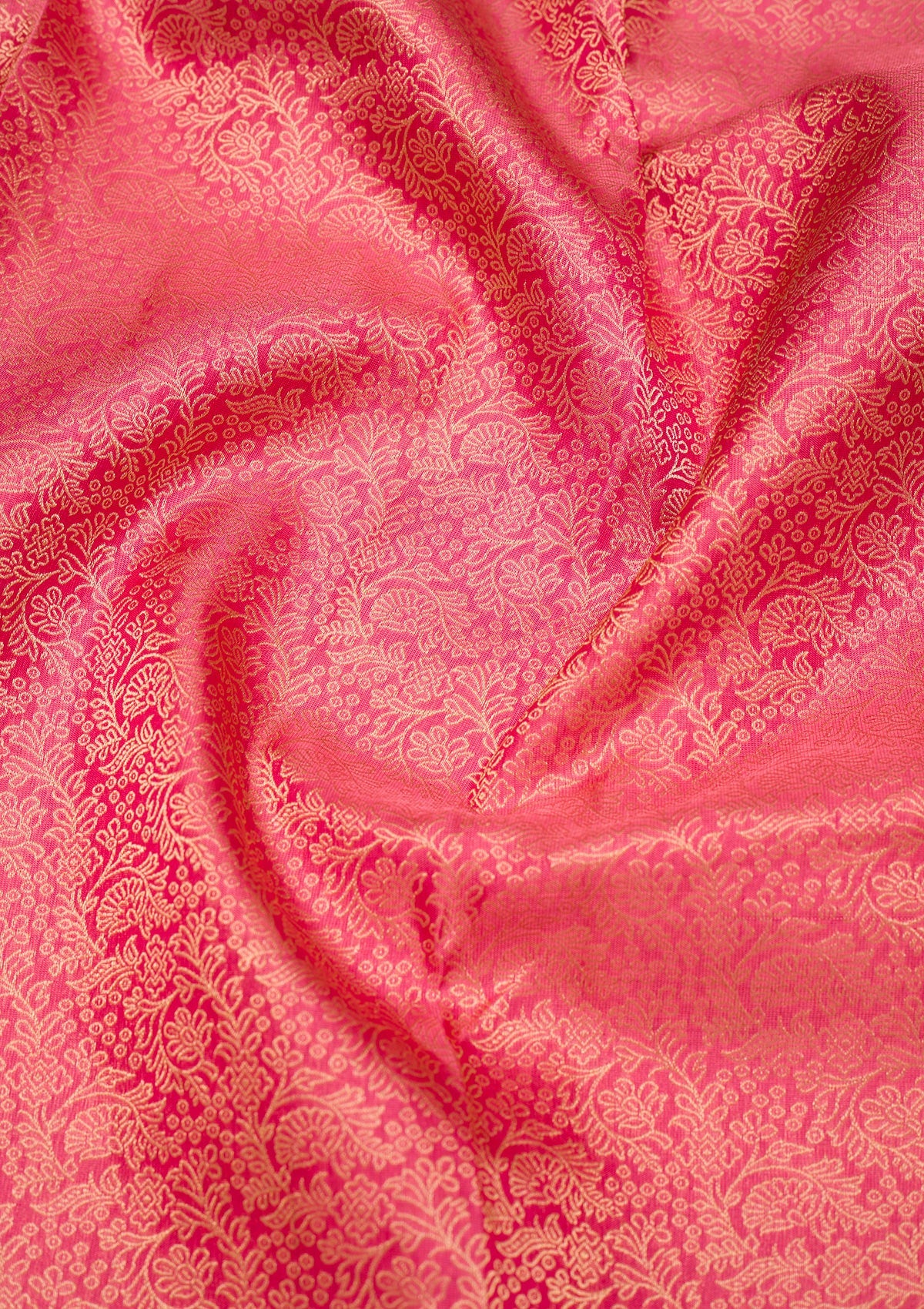 Onion Pink Zariwork Pure Silk Saree-Koskii