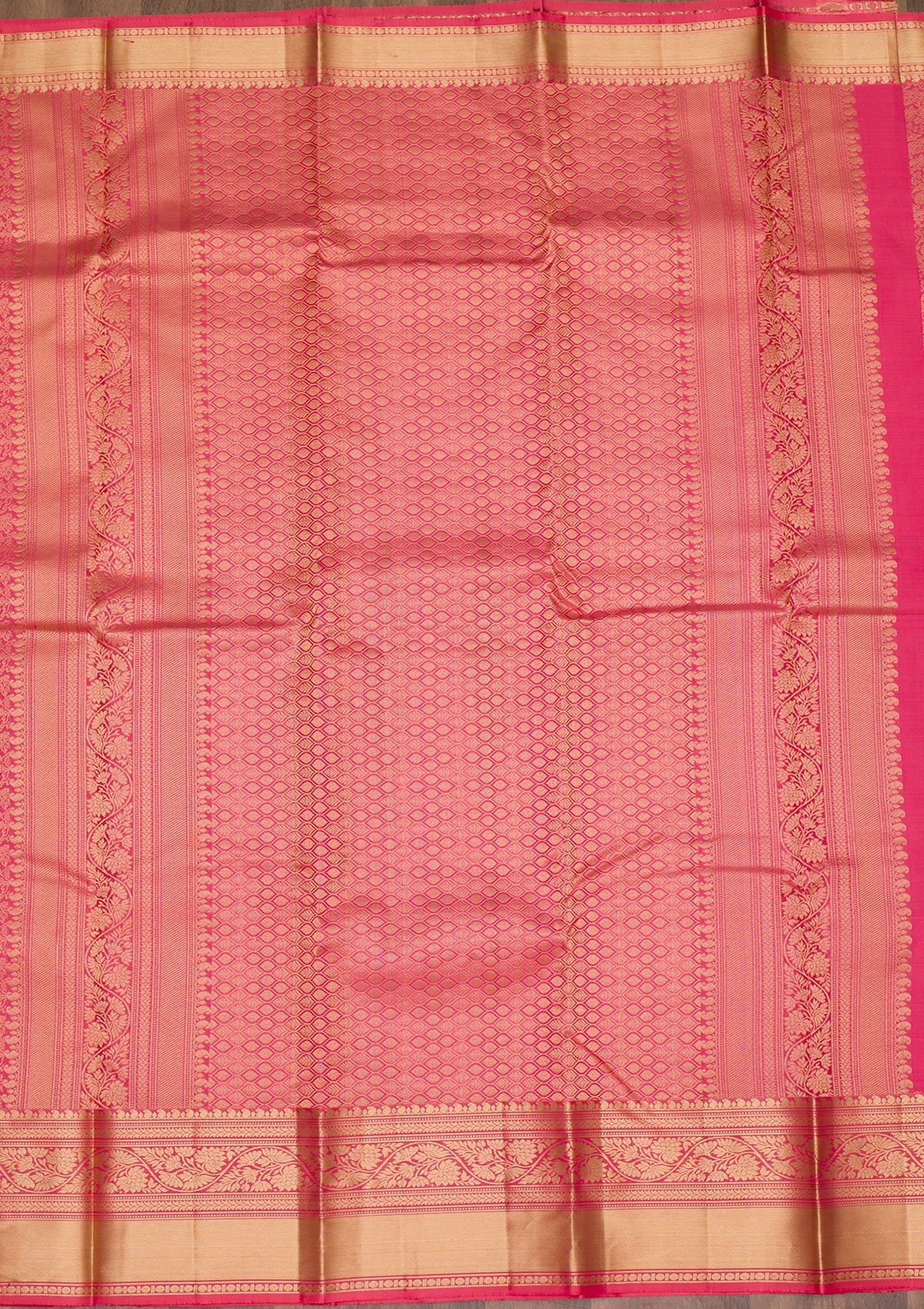 Onion Pink Zariwork Pure Silk Saree-Koskii