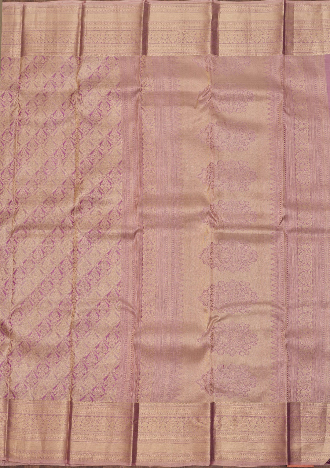 Onion Pink Zariwork Pure Silk Saree