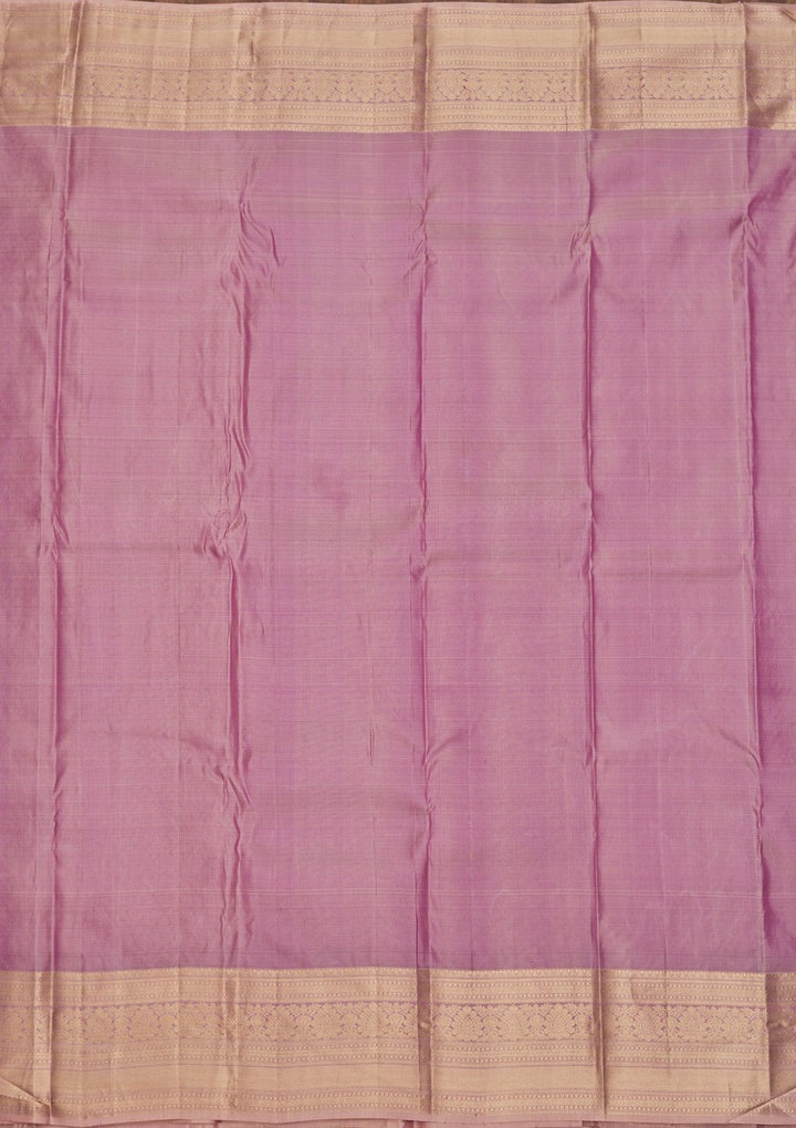 Onion Pink Zariwork Pure Silk Saree