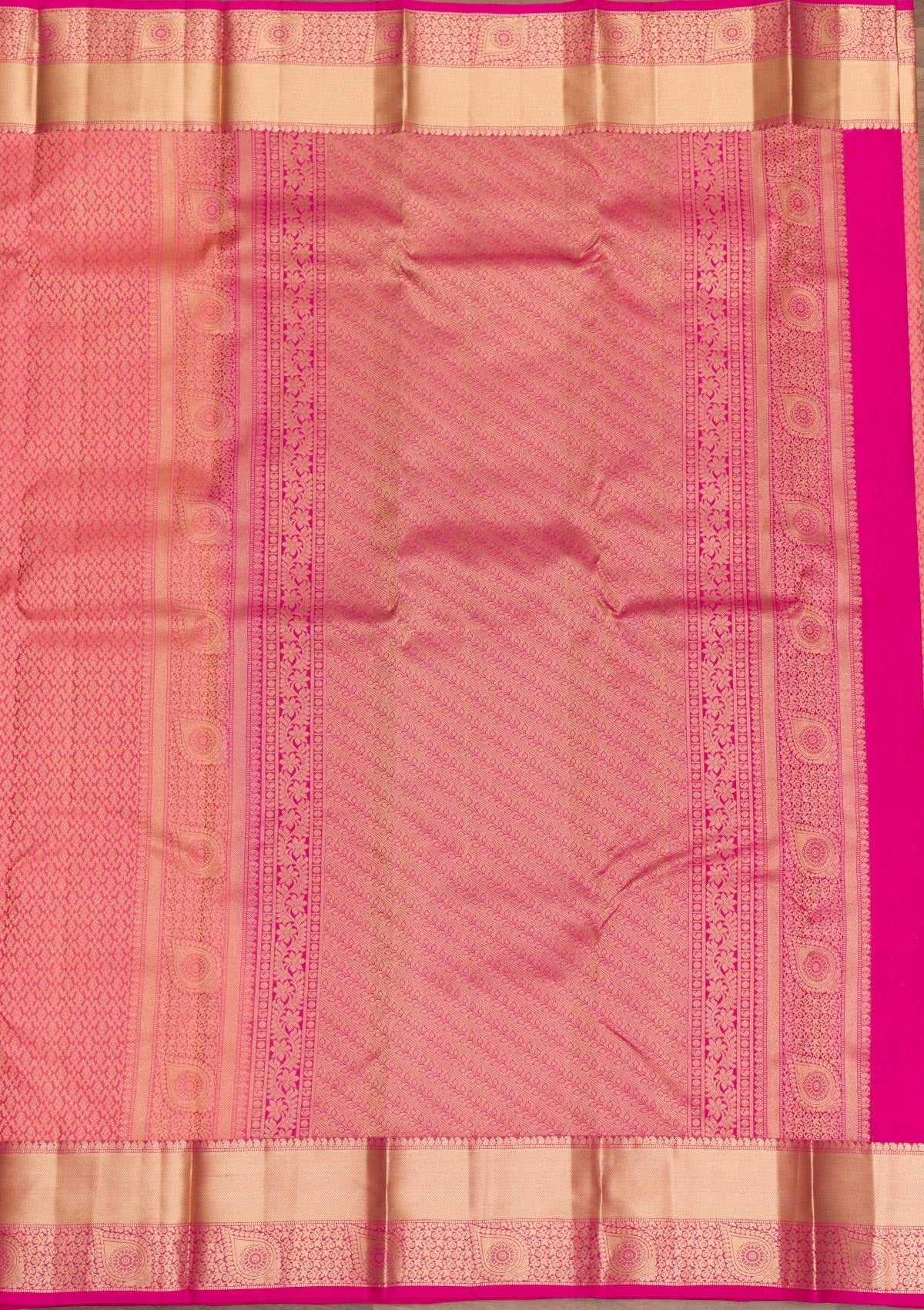 Onion Pink Zariwork Pure Silk Saree-Koskii