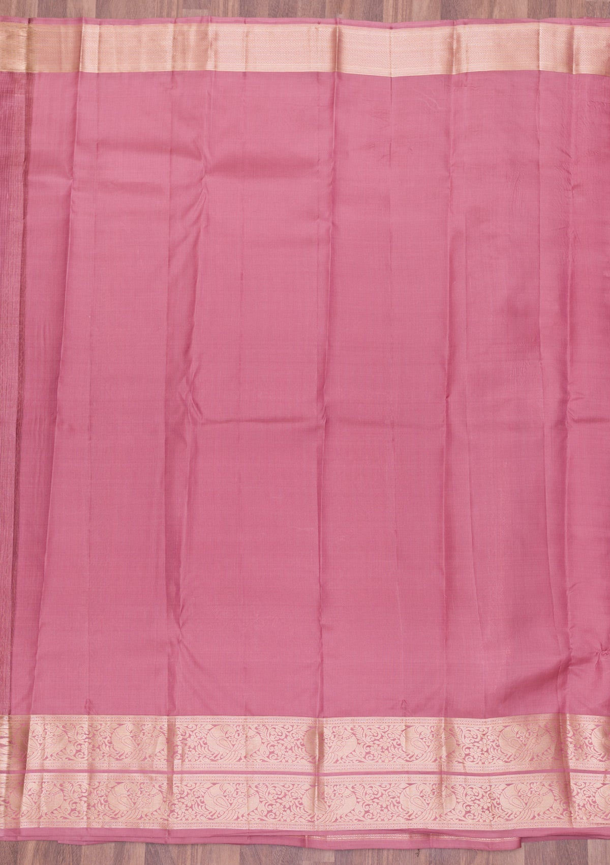 Onion Pink Zariwork Pure Silk Saree-Koskii