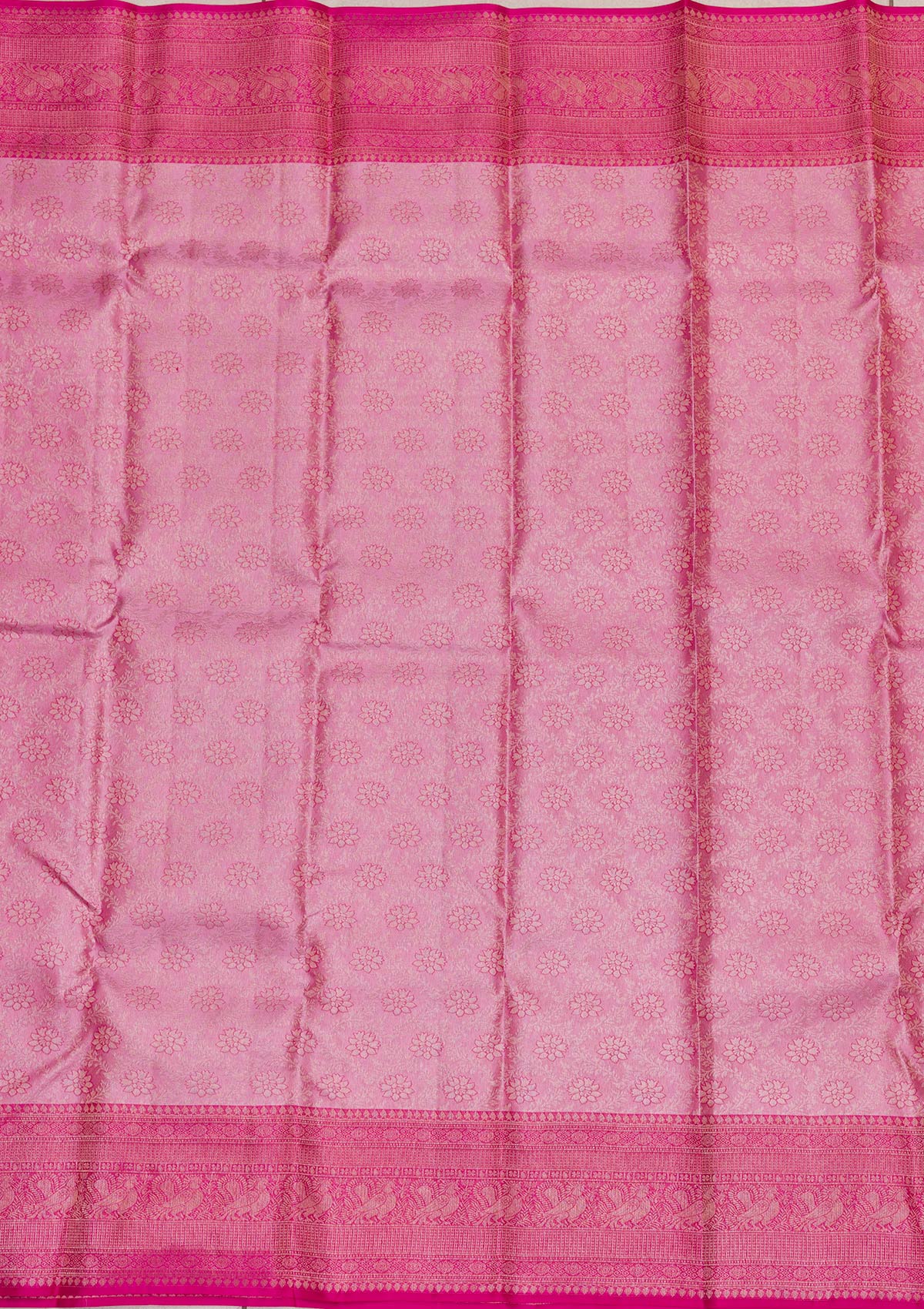 Onion Pink Zariwork Pure Silk Saree-Koskii