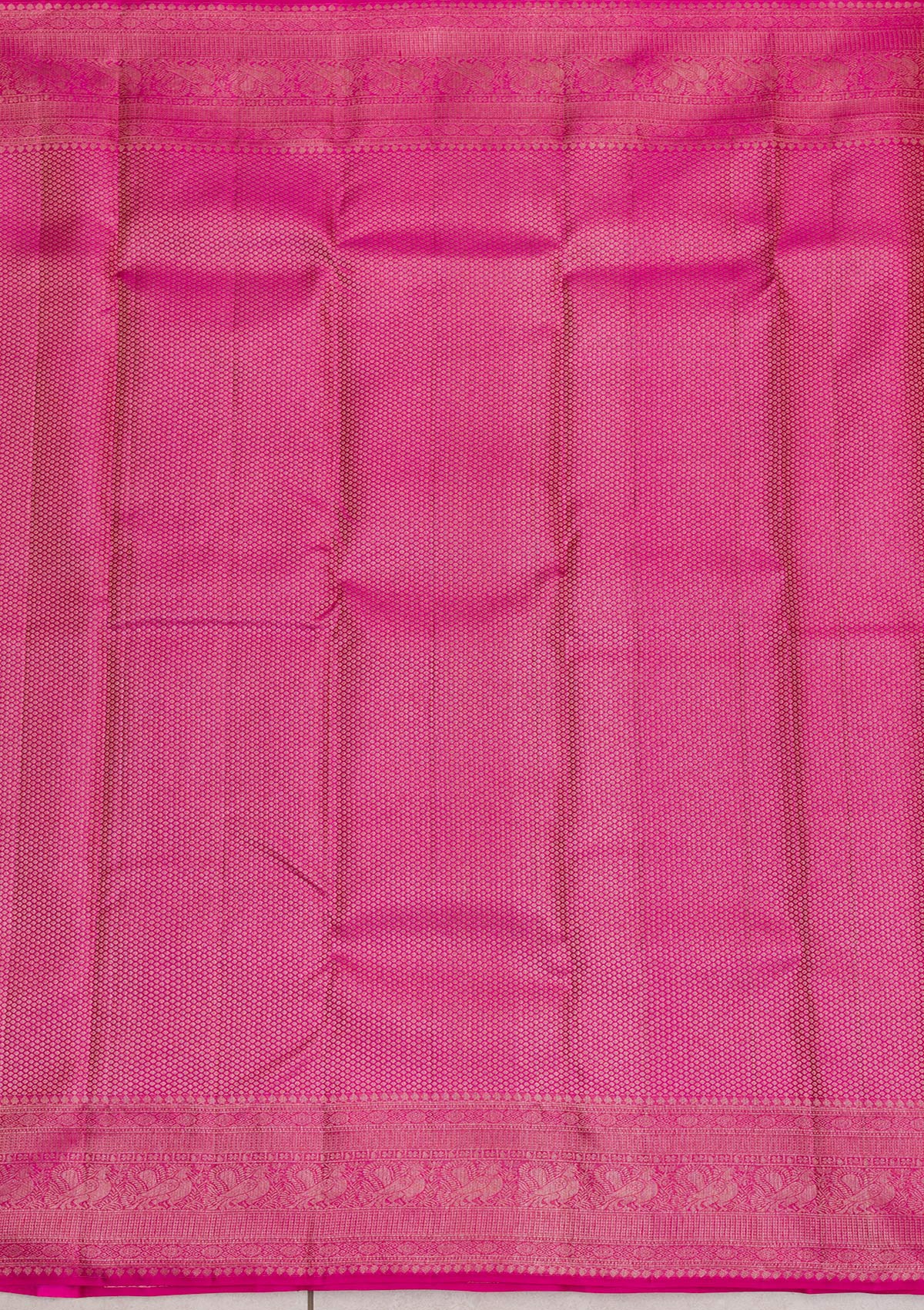 Onion Pink Zariwork Pure Silk Saree-Koskii