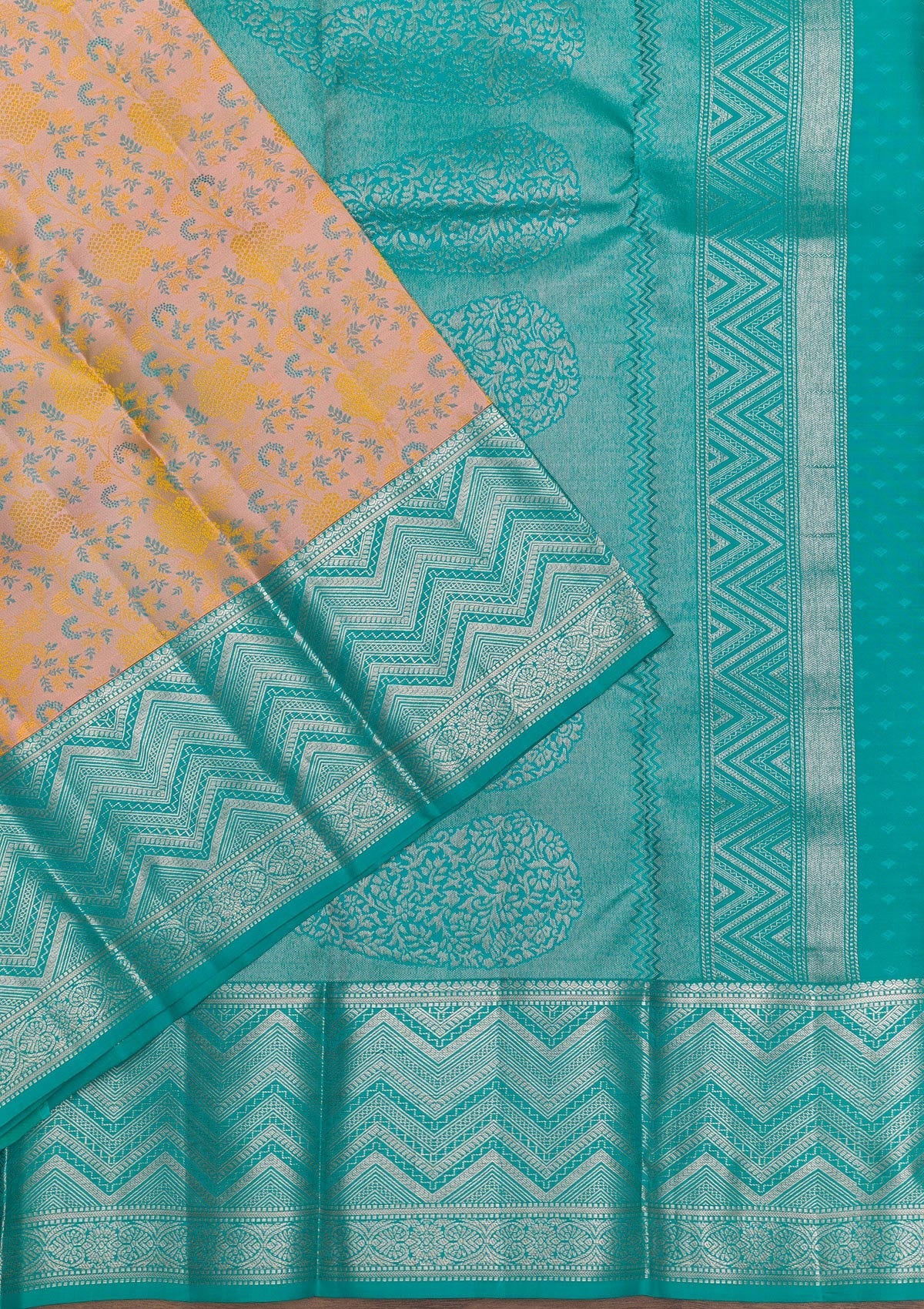 Onion Pink Zariwork Pure Silk Saree-Koskii