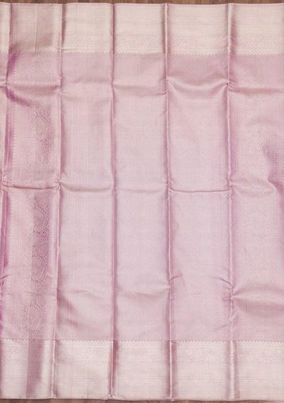 Onion Pink Zariwork Pure Silk Saree-Koskii