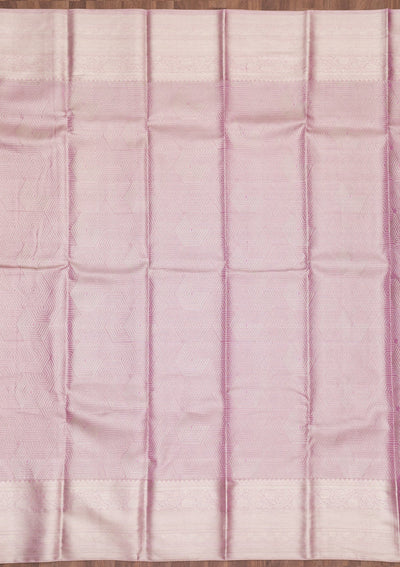 Onion Pink Zariwork Pure Silk Saree-Koskii