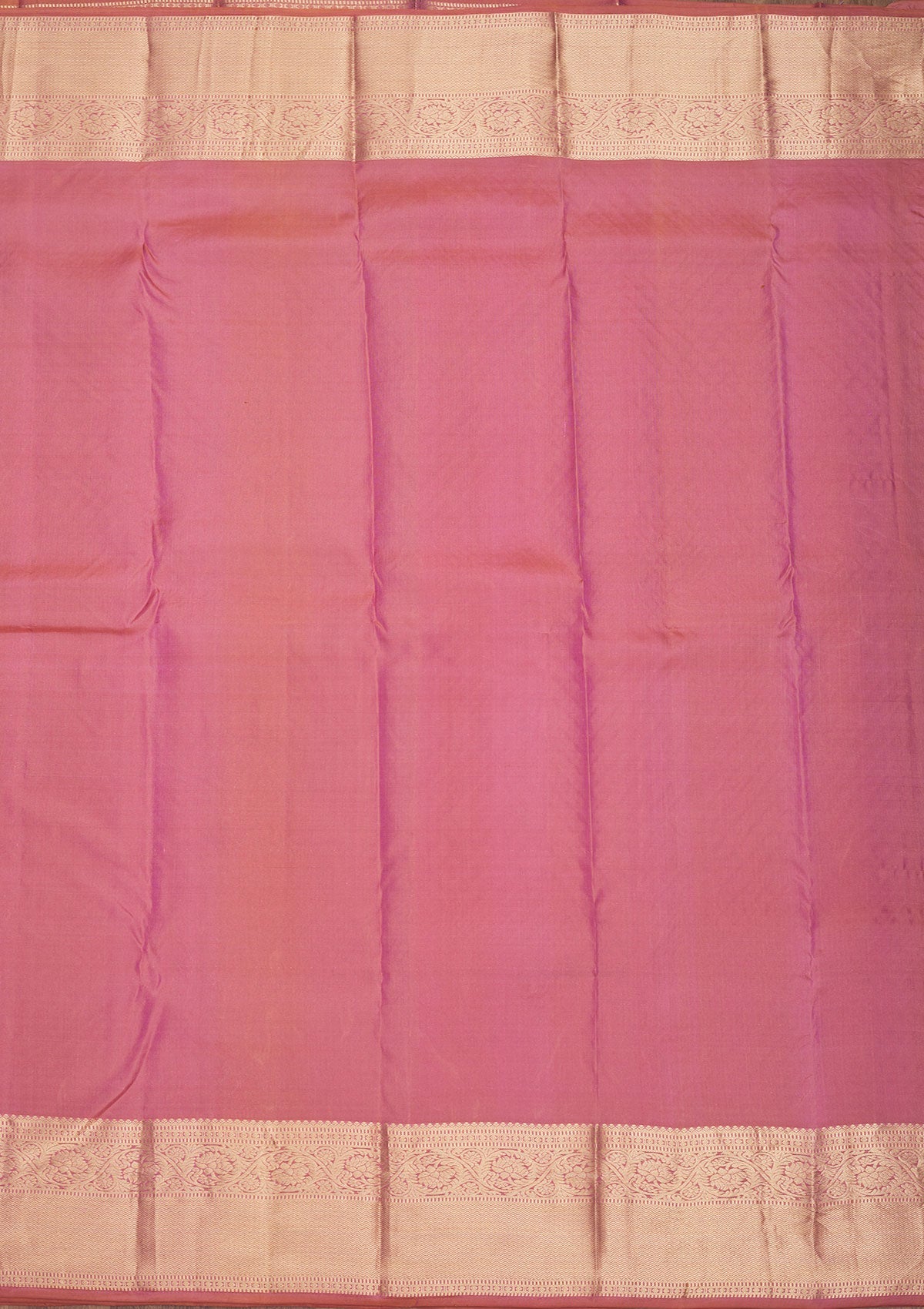 Onion Pink Zariwork Pure Silk Saree-Koskii