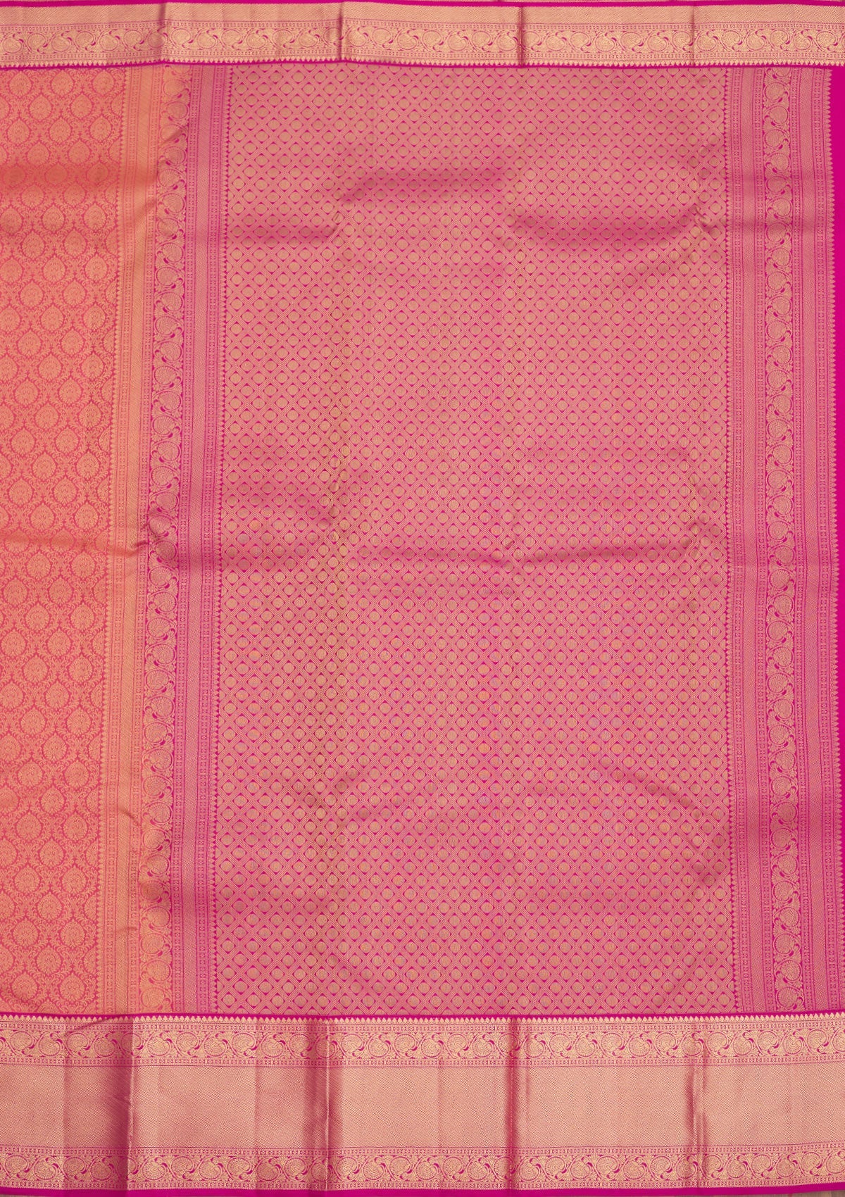 Onion Pink Zariwork Pure Silk Saree-Koskii