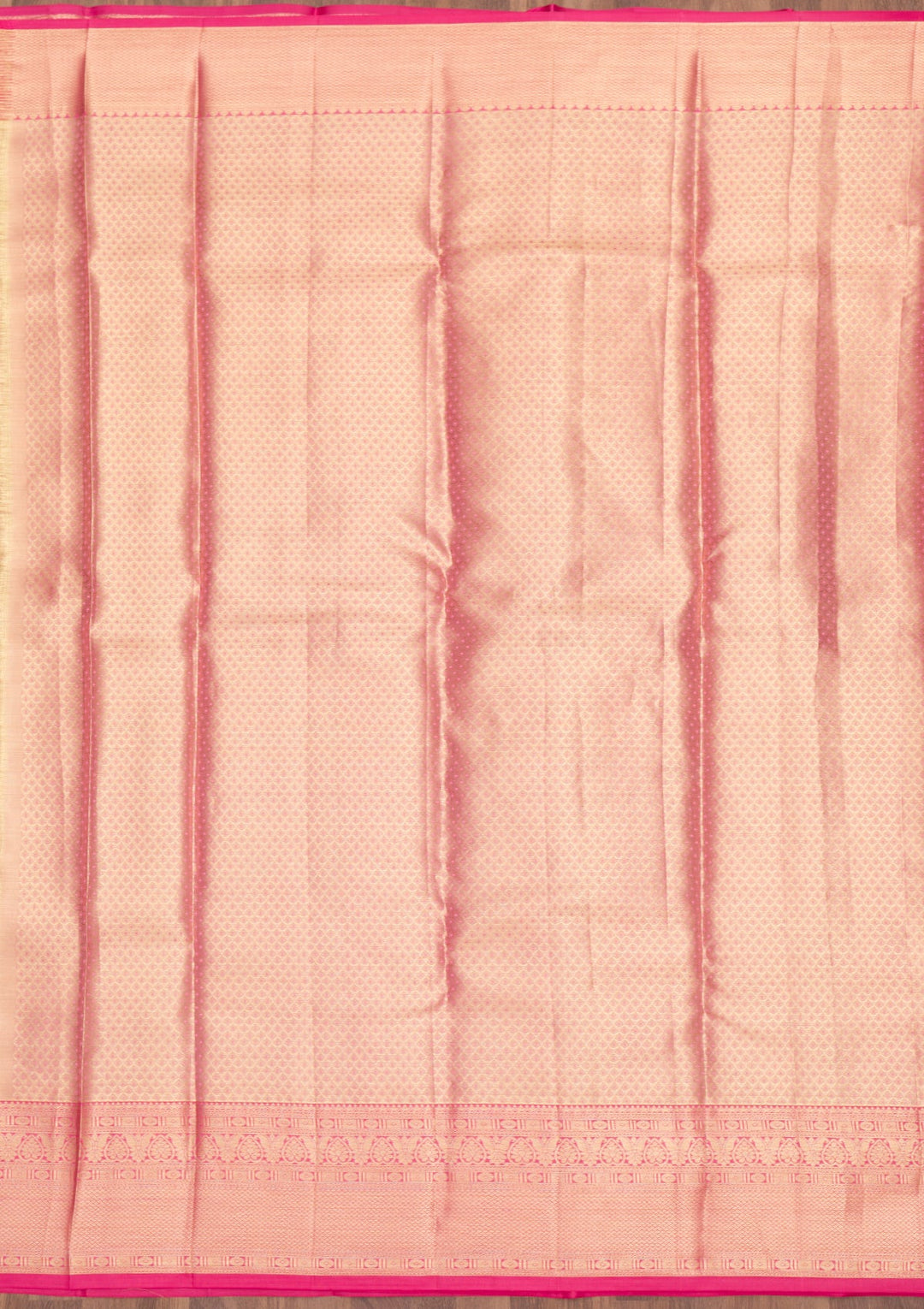 Onion Pink Zariwork Pure Silk Saree-Koskii