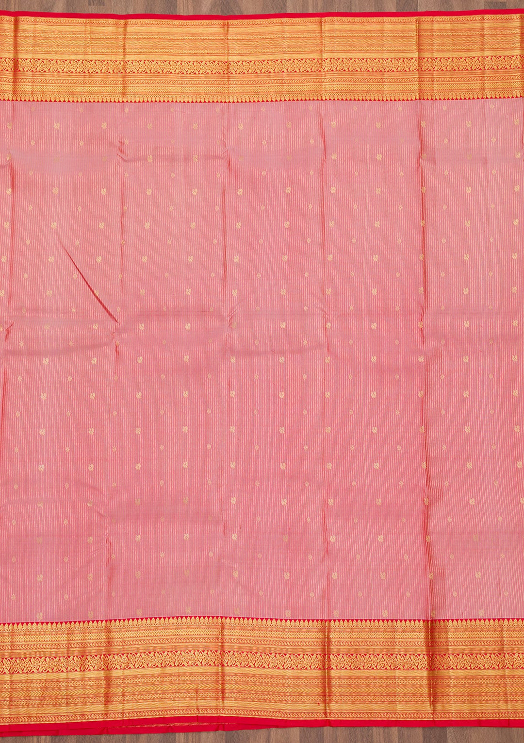 Onion Pink Zariwork Pure Silk Saree-Koskii