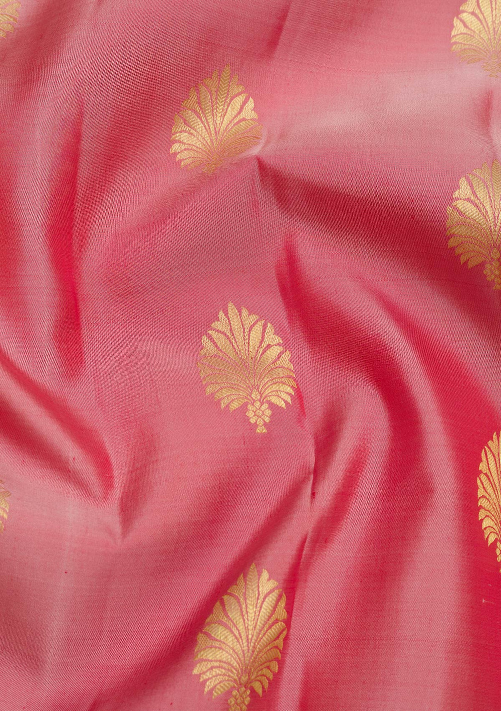 Onion Pink Zariwork Pure Silk Saree-Koskii