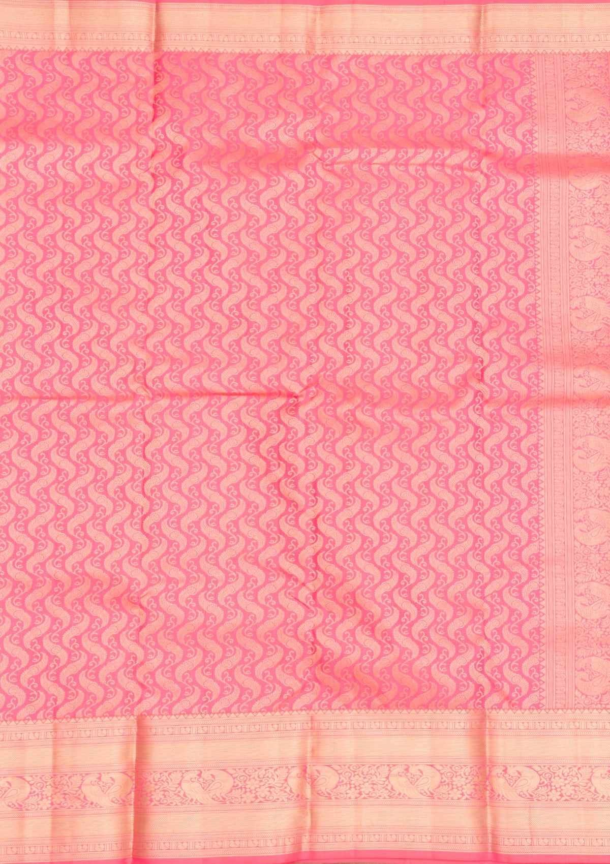 Onion Pink Zariwork Pure Silk Saree-Koskii