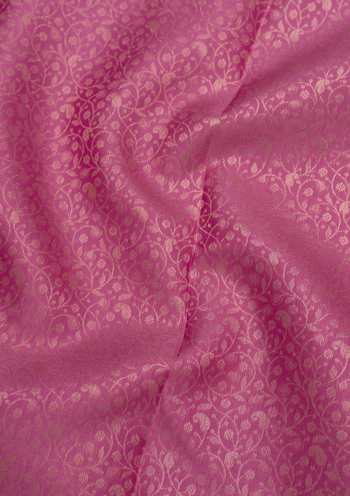 Onion Pink Zariwork Pure Silk Saree-Koskii