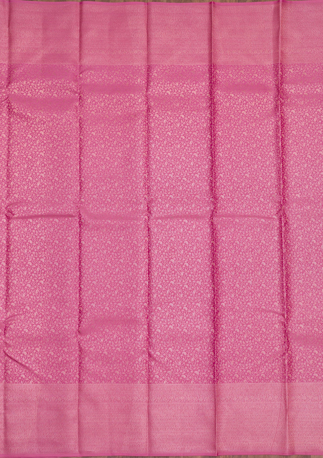 Onion Pink Zariwork Pure Silk Saree-Koskii