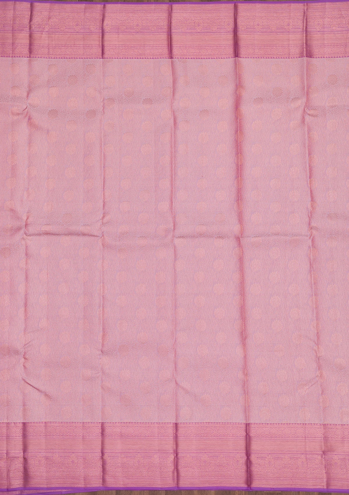 Onion Pink Zariwork Pure Silk Saree-Koskii