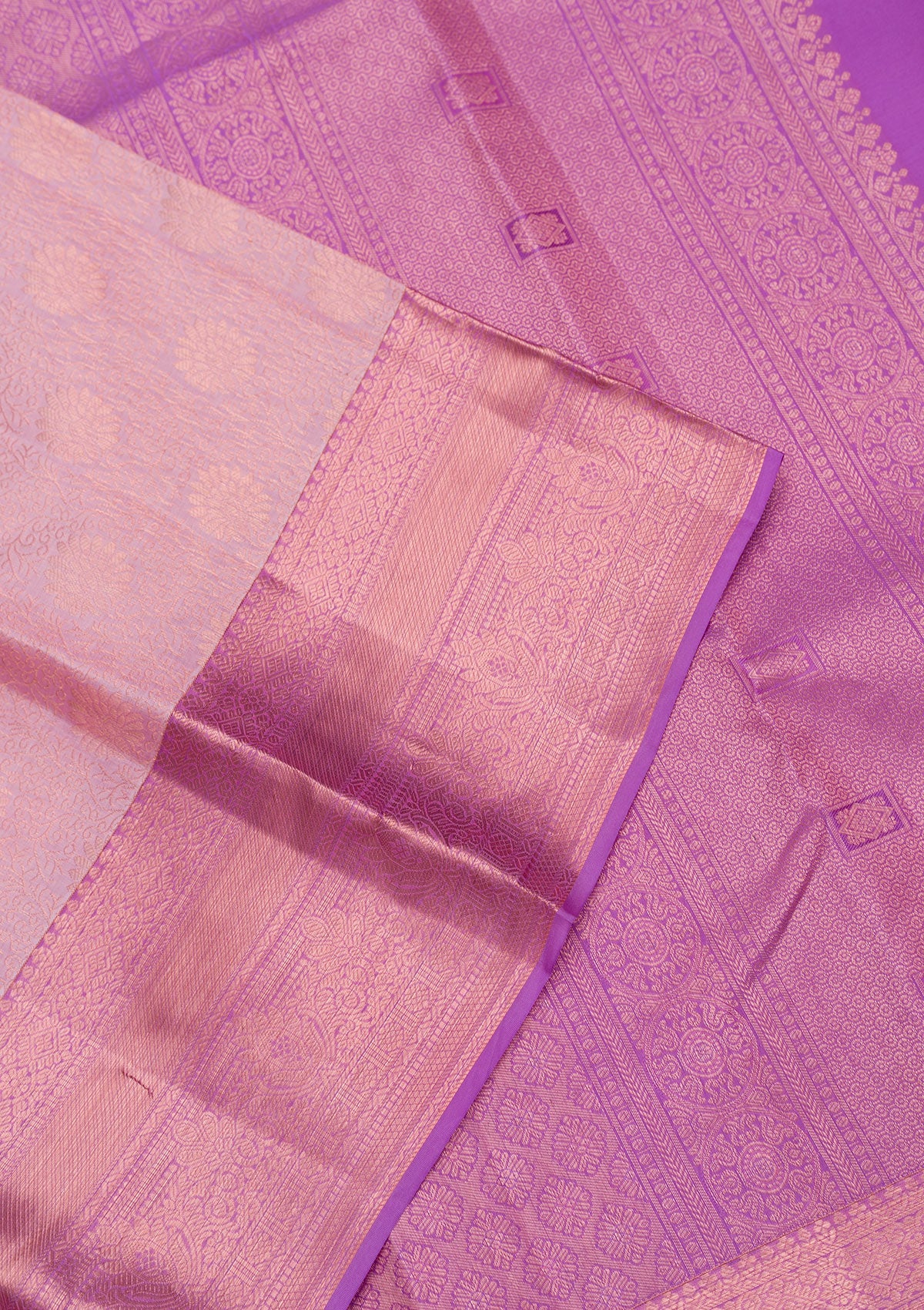 Onion Pink Zariwork Pure Silk Saree-Koskii