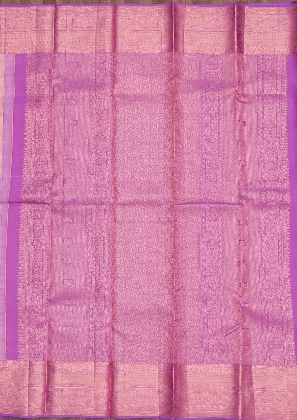 Onion Pink Zariwork Pure Silk Saree-Koskii