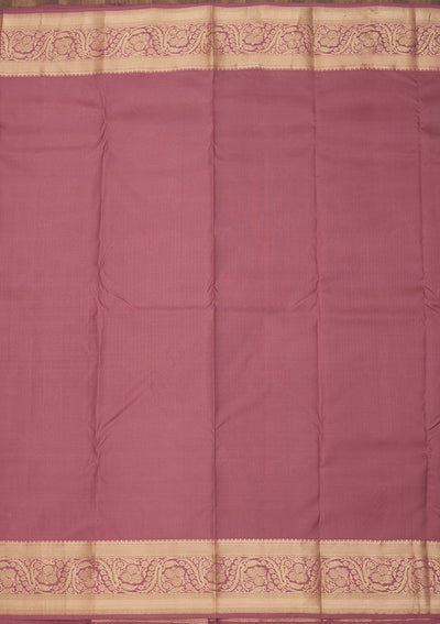 Onion Pink Zariwork Pure Silk Saree