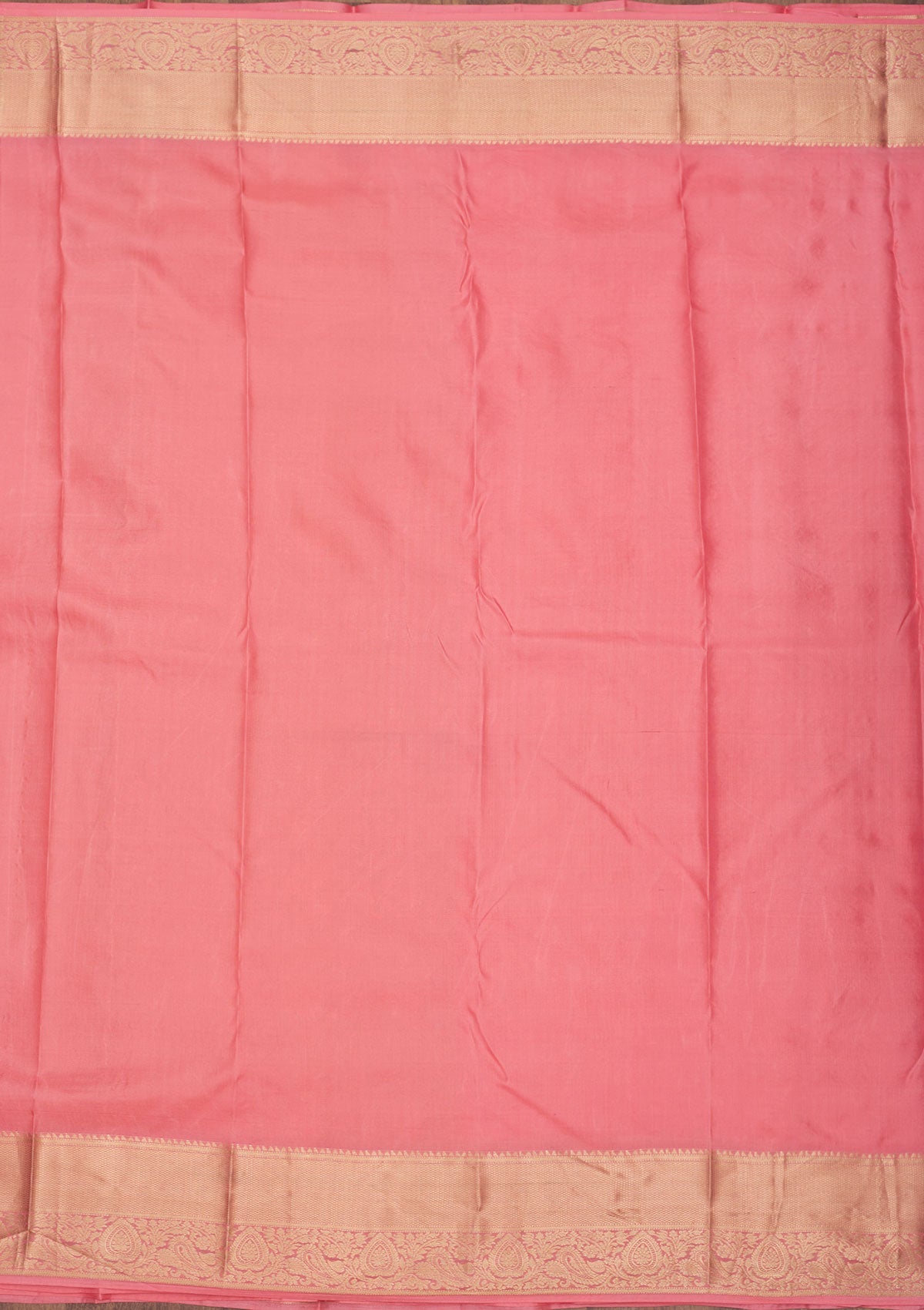 Onion Pink Zariwork Pure Silk Saree-Koskii