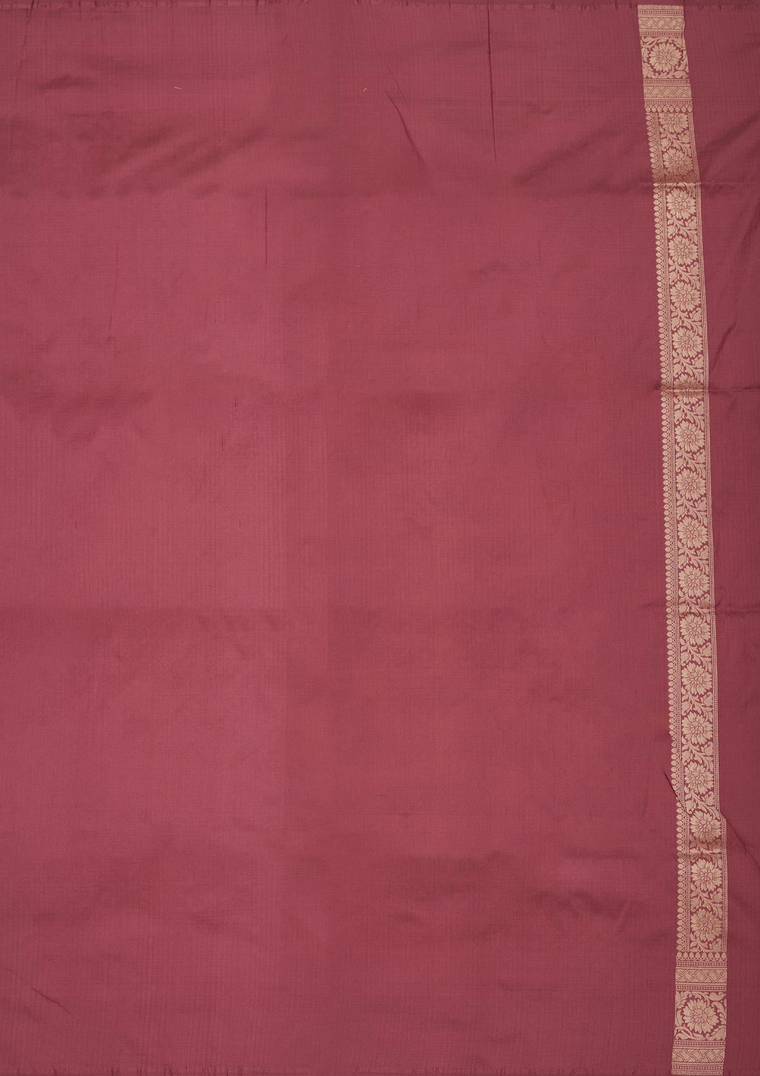 Onion Pink Zariwork Pure Silk Saree-Koskii