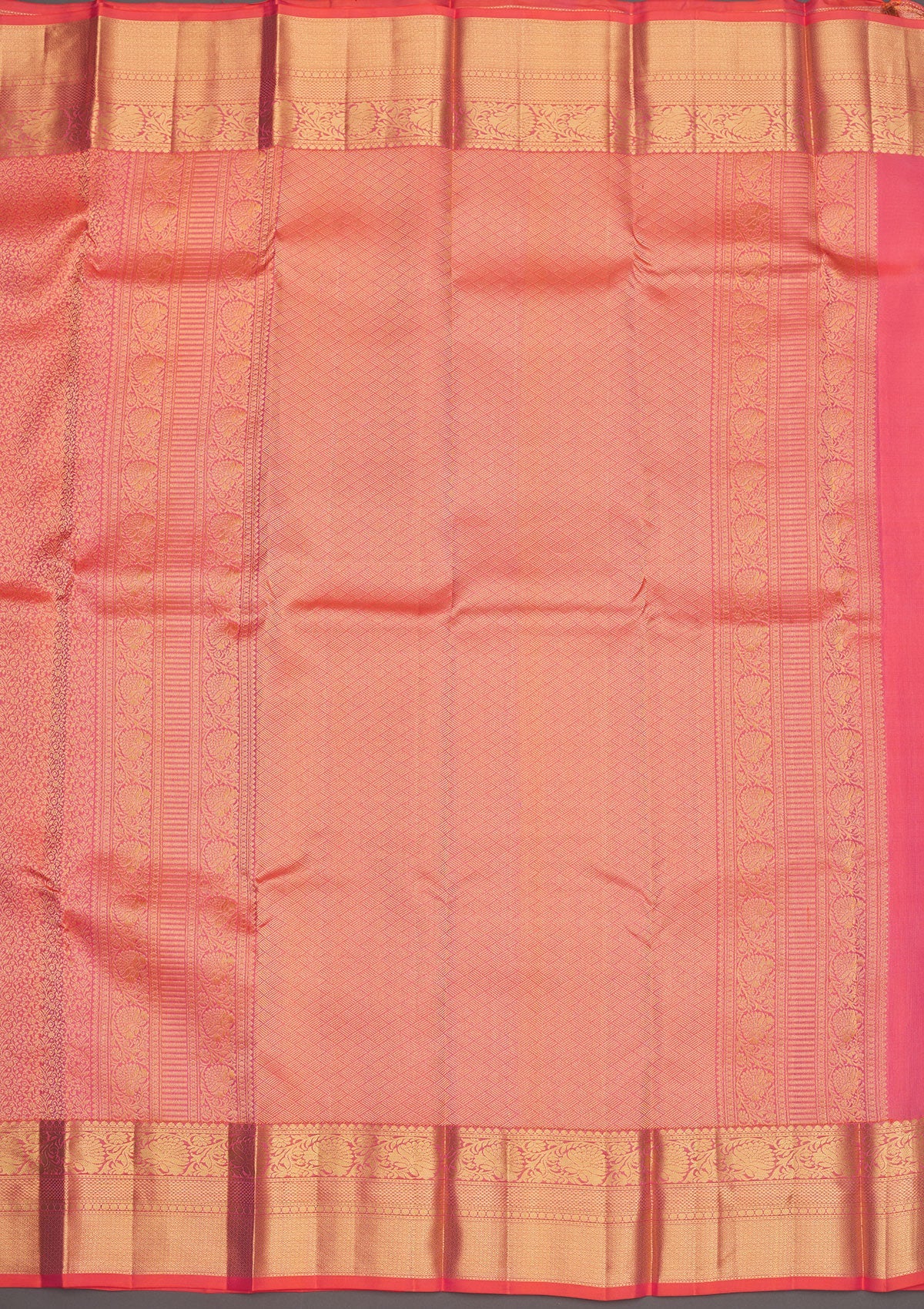 Onion Pink Zariwork Pure Silk Saree-Koskii