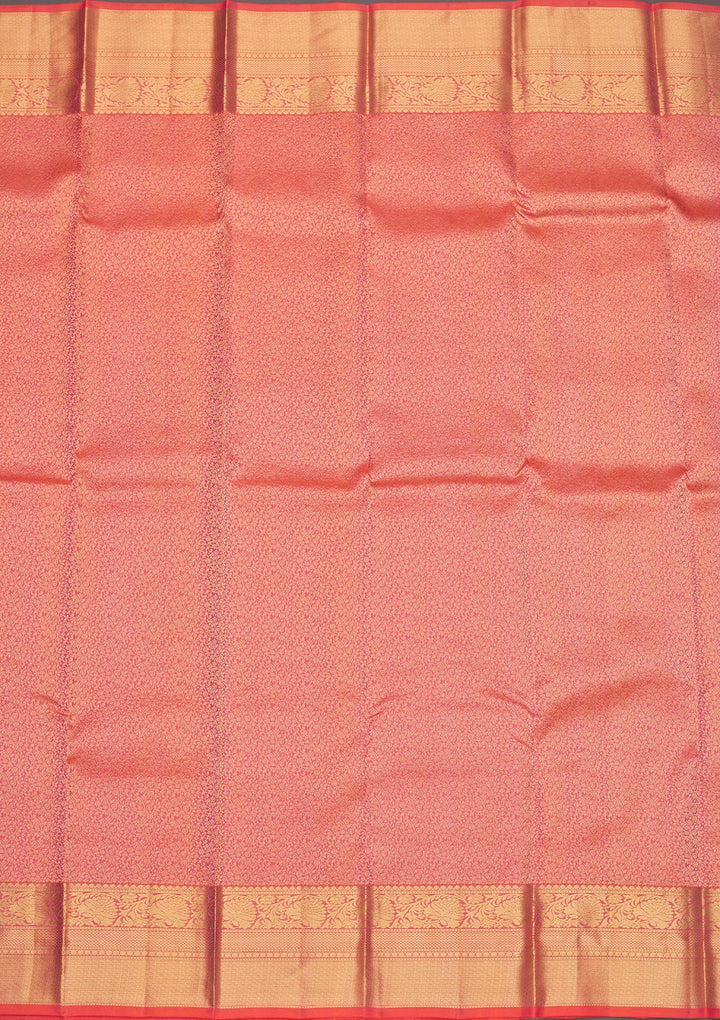 Onion Pink Zariwork Pure Silk Saree-Koskii