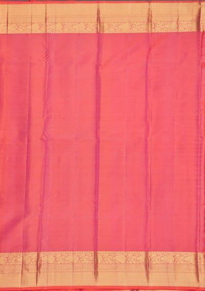 Onion Pink Zariwork Pure Silk Saree-Koskii