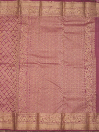 Onion Pink Zariwork Pure Silk Saree