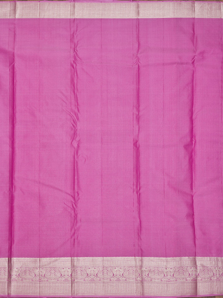 Onion Pink Zariwork Pure Silk Saree