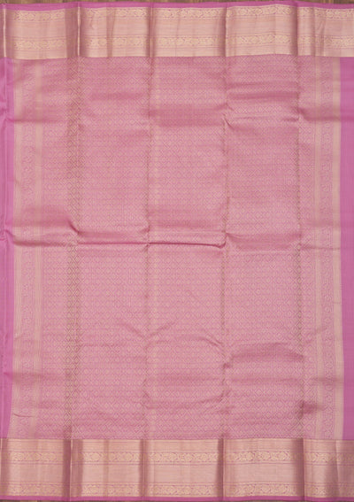 Onion Pink Zariwork Pure Silk Saree