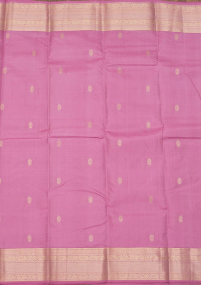 Onion Pink Zariwork Pure Silk Saree